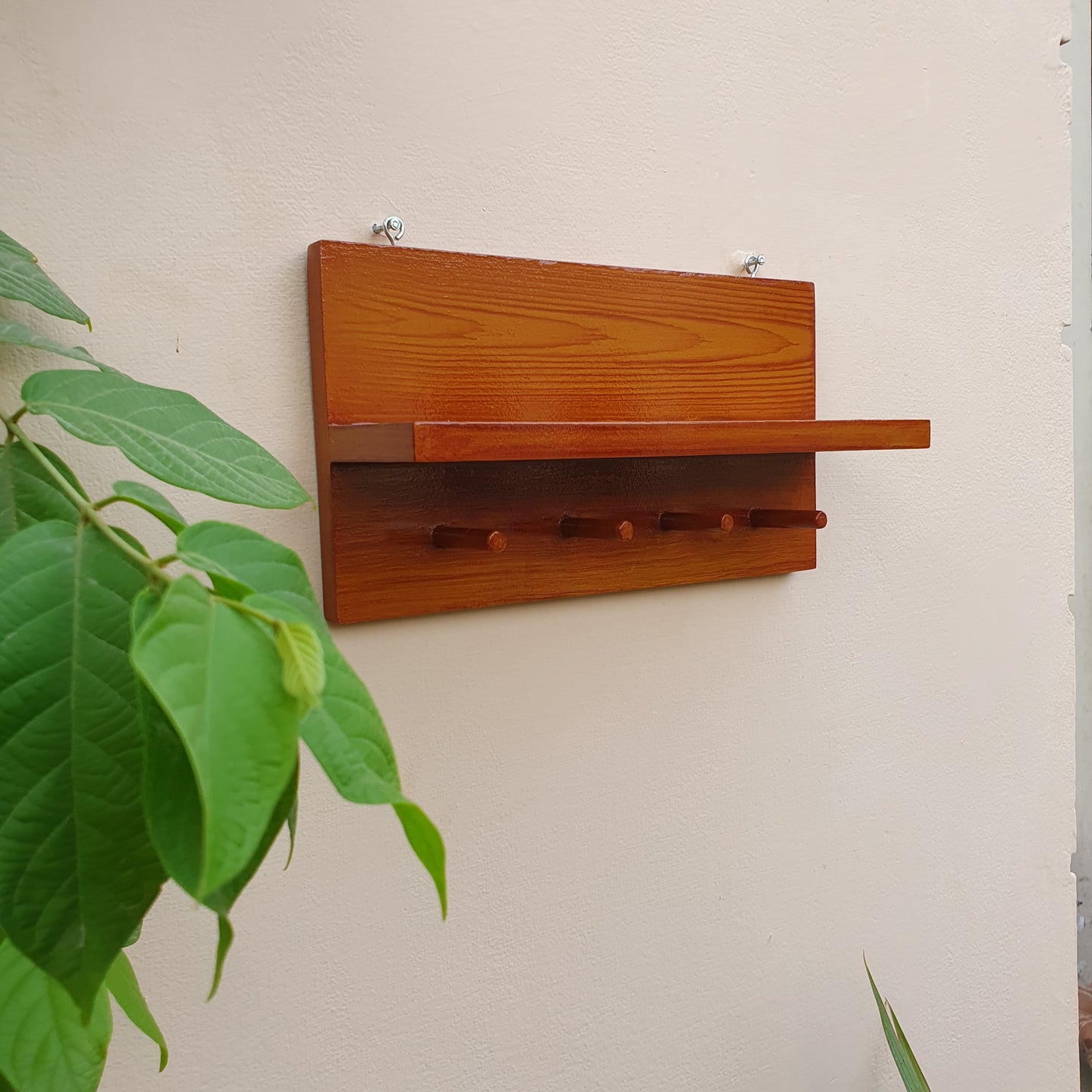 Wall Mount Wooden Mobile Holder (D-6)