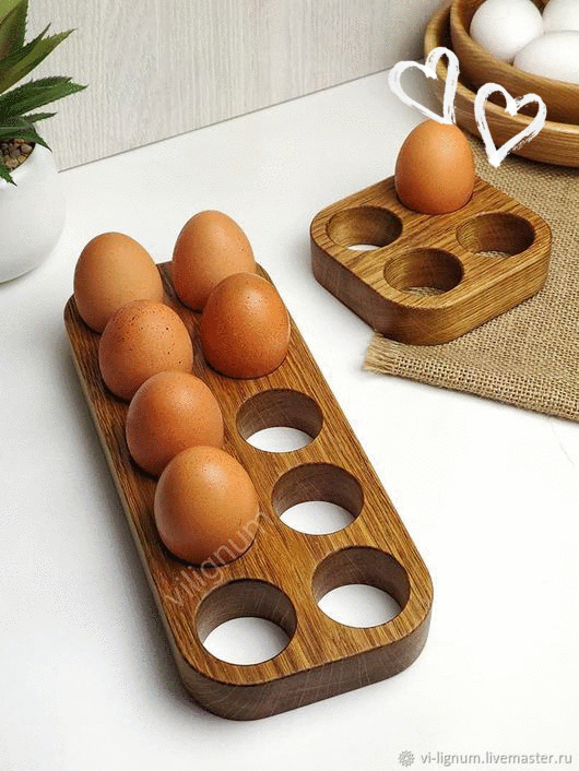 Wooden Egg Holder