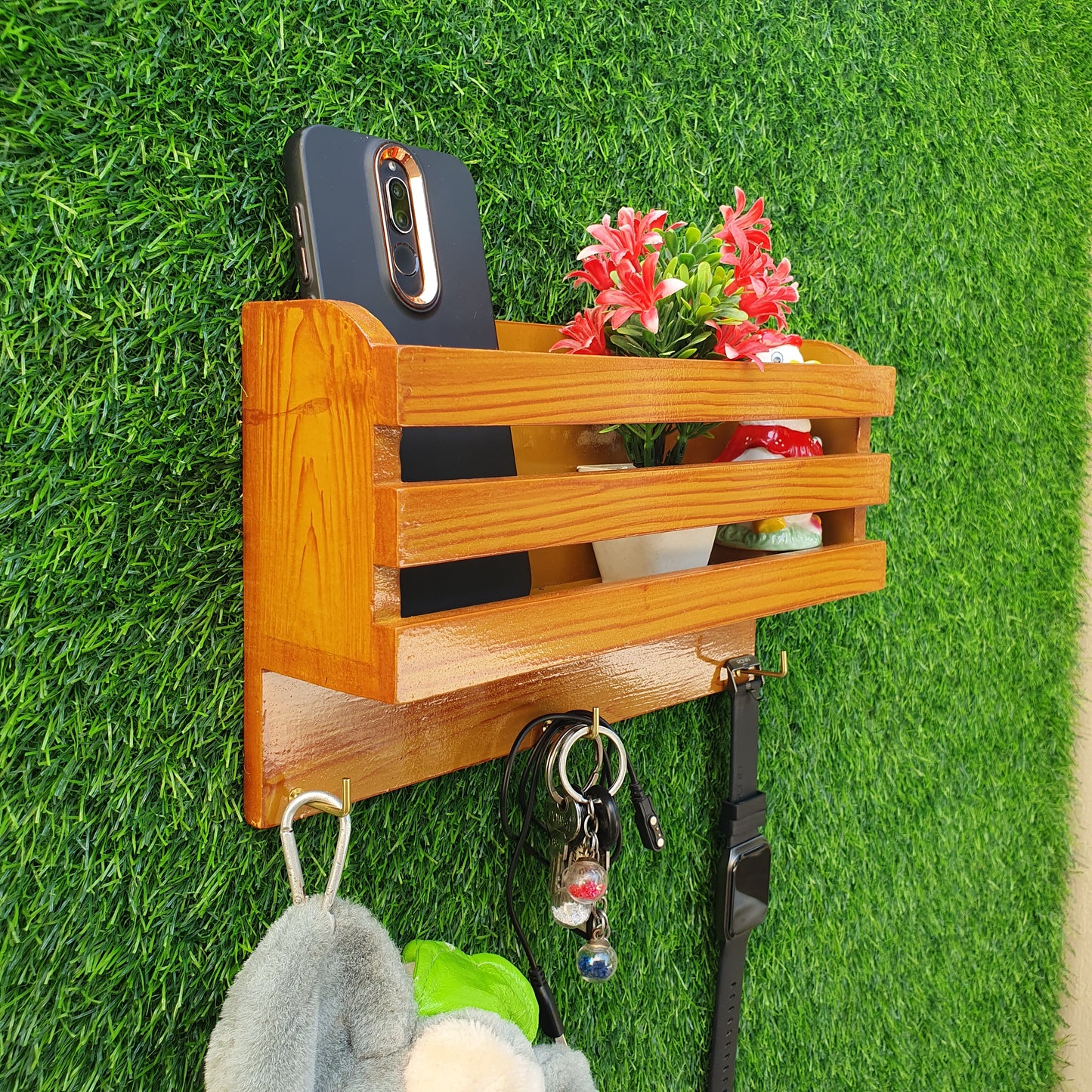 Wooden Mobile Holder Stand