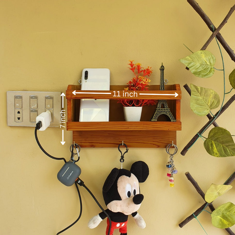 Wall Mount Wooden Mobile Holder (D-3)