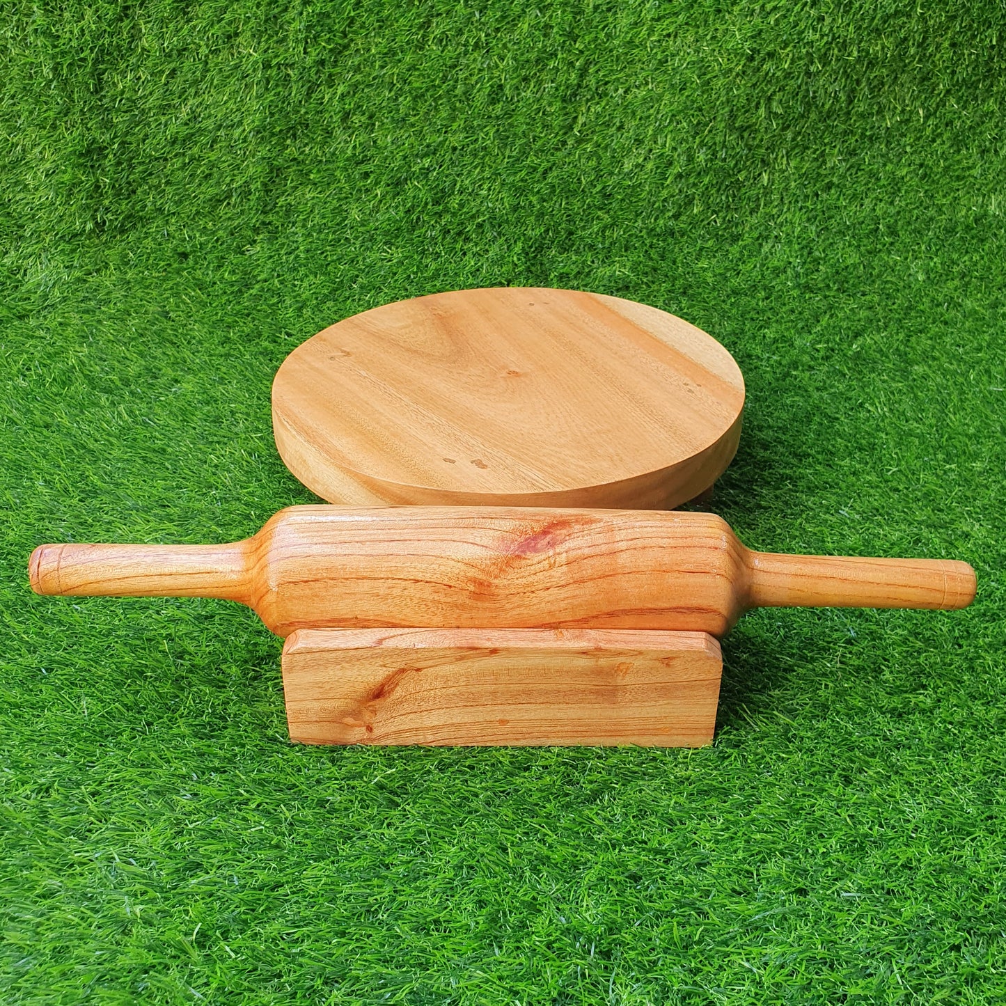Wooden Chakla Belan With Stand