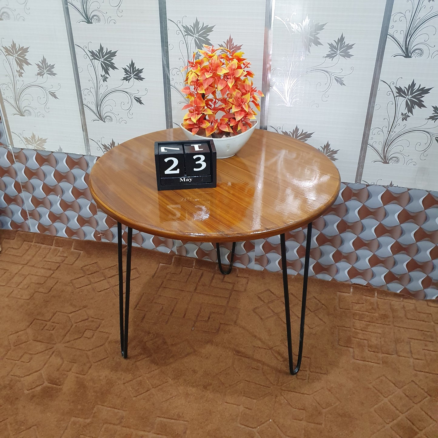 Iron & Wooden Table