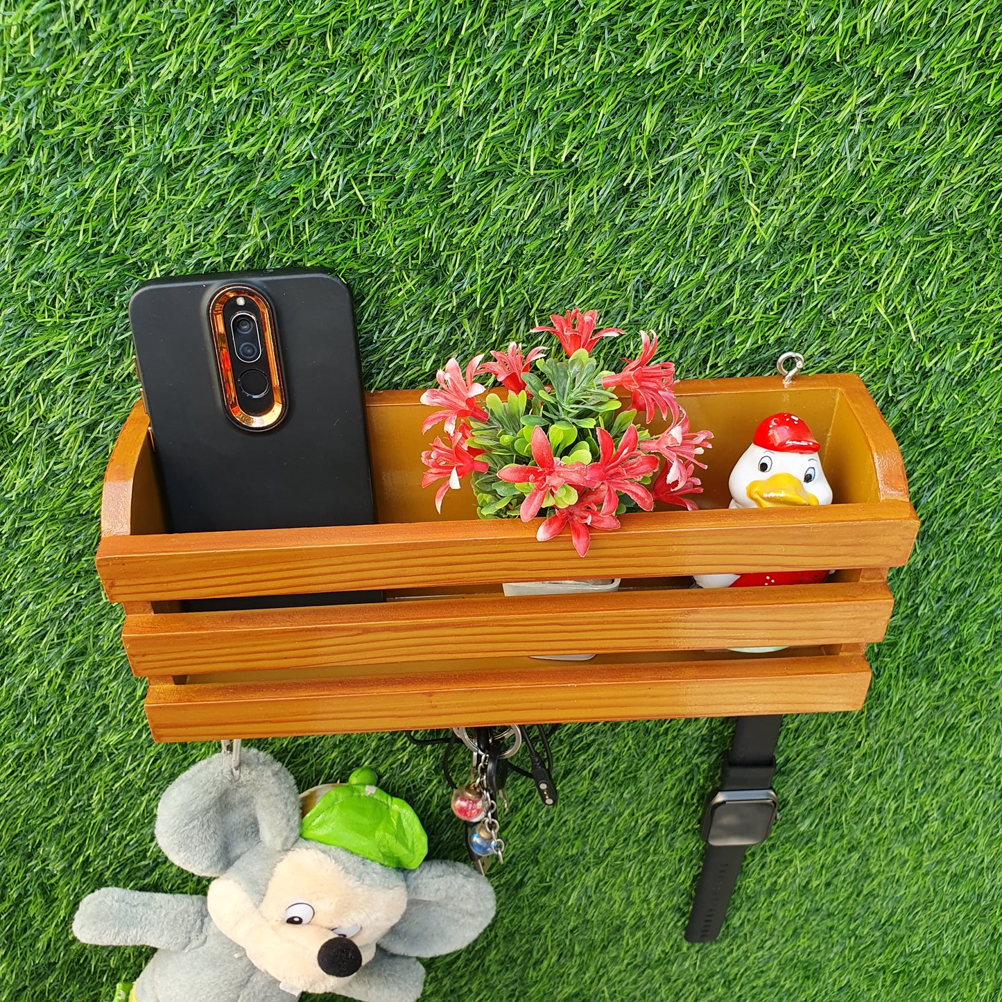 Wooden Mobile Holder Stand
