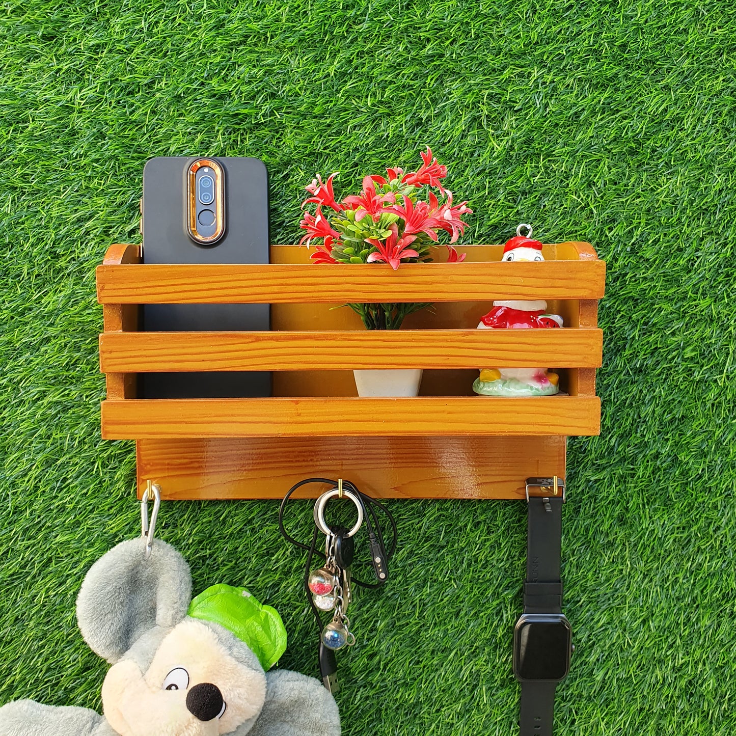 Wooden Mobile Holder Stand