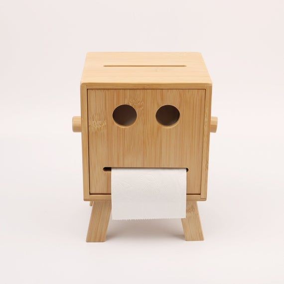 Wooden Square Tissue Box