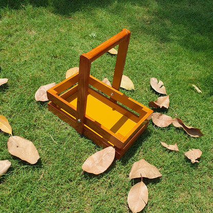 Wooden Gift Basket (D-2)