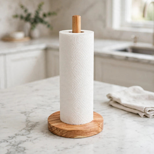 Wooden Paper Towel Holder