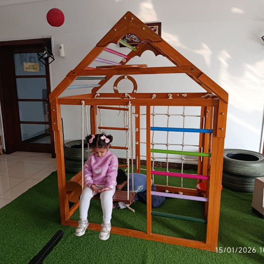 Wooden play gym House