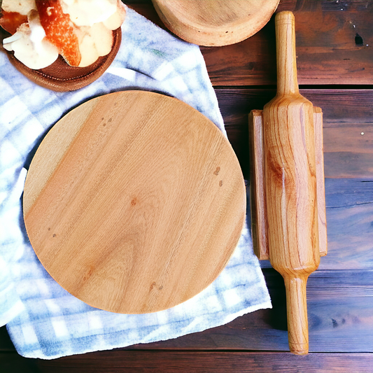 Wooden Chakla Belan With Stand