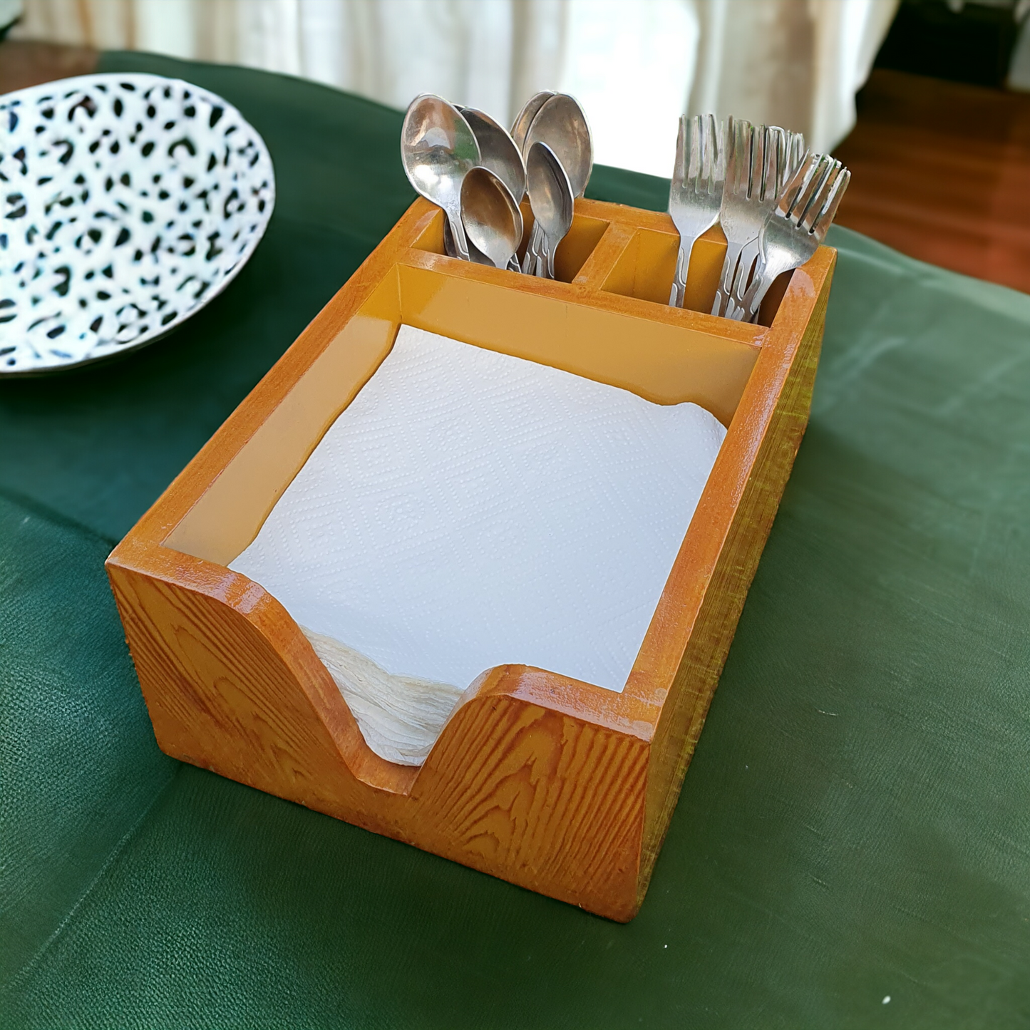 Napkin And Spoon Holder