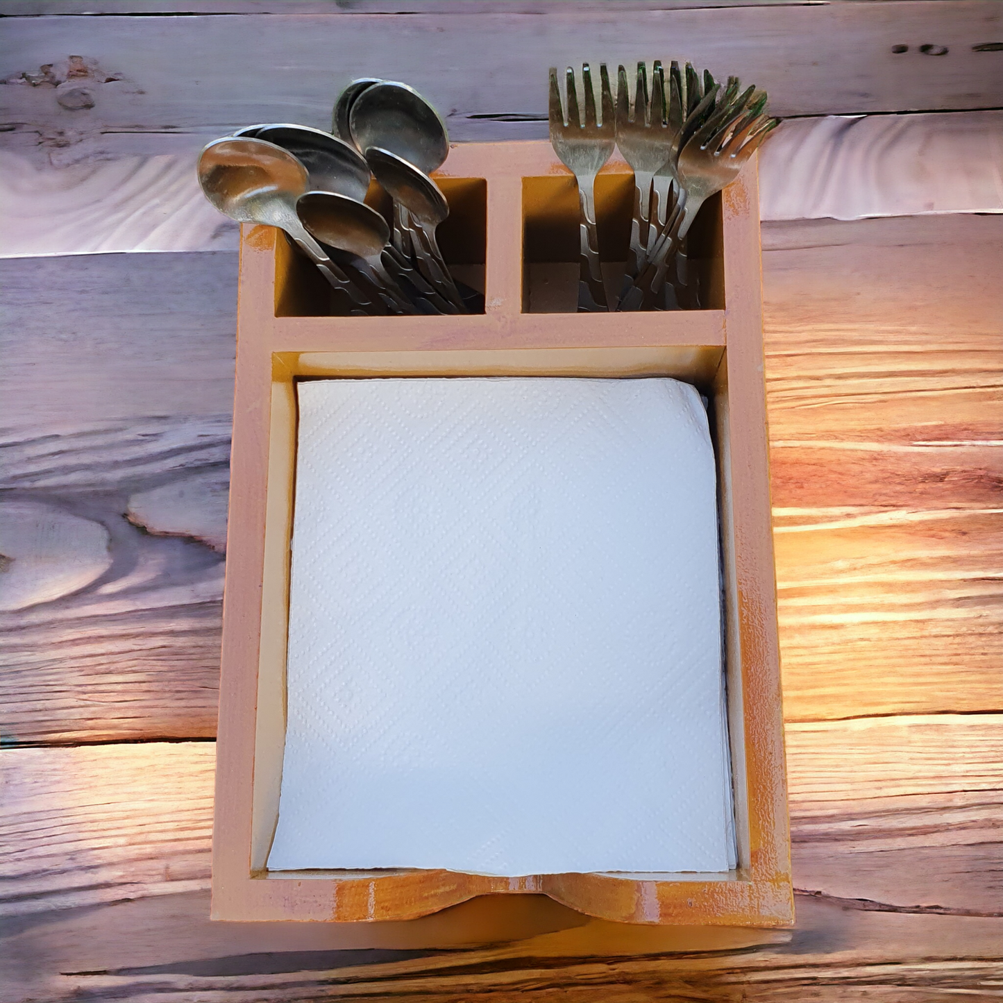 Napkin And Spoon Holder