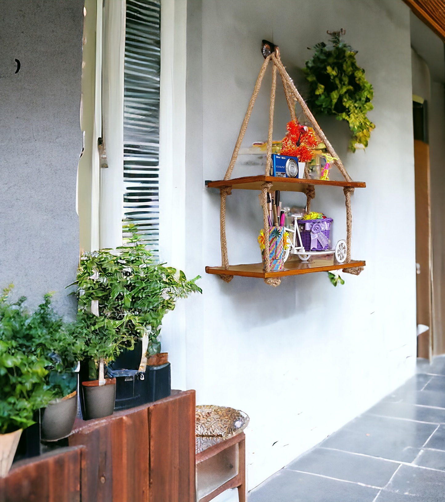 Rope Hanging Shelf (Design-2)
