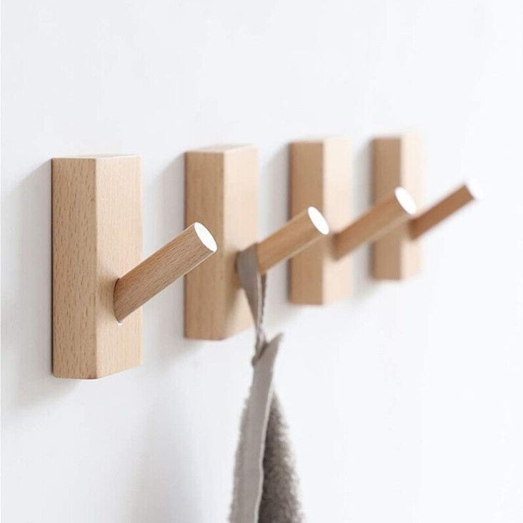 Wooden Hanging Hooks (4Pieces)