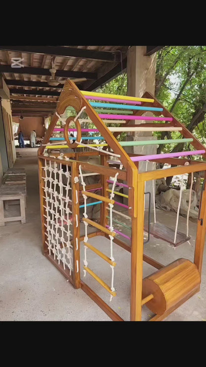 Wooden play gym House