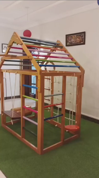 Wooden play gym House