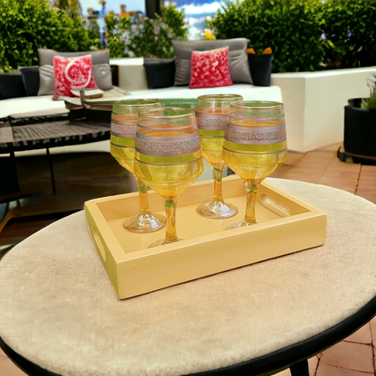 Wooden Serving Tray Set (3 Pcs)