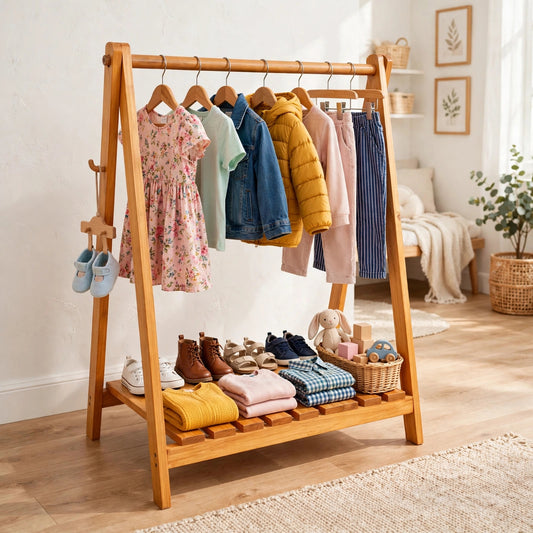 Wooden Baby Cloth Stand
