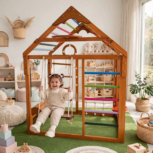 Wooden play gym House