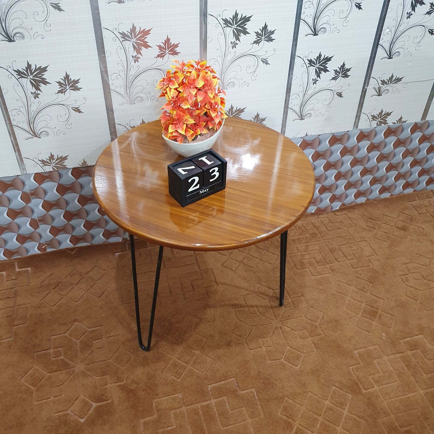 Iron & Wooden Table