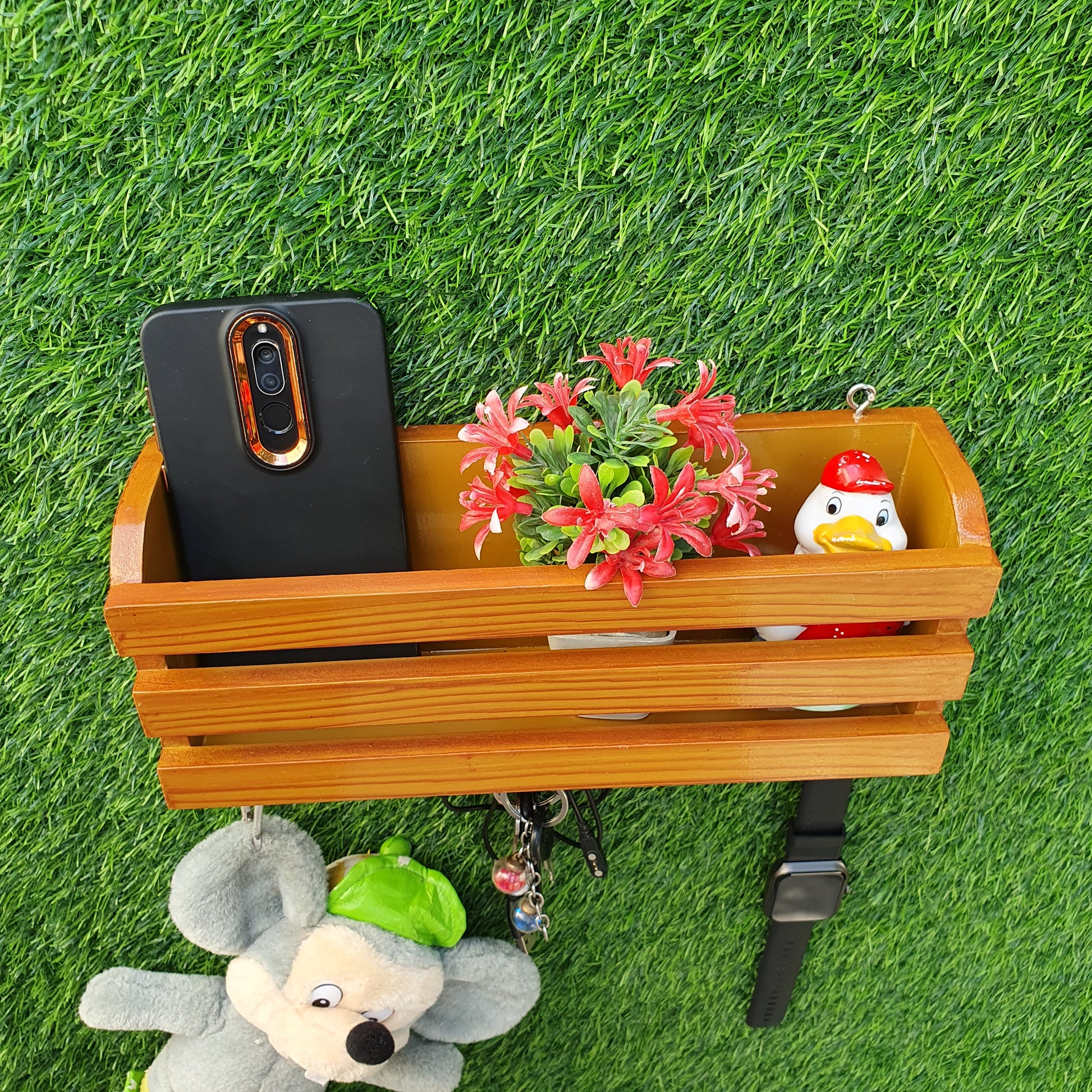 Wooden Mobile Holder Stand