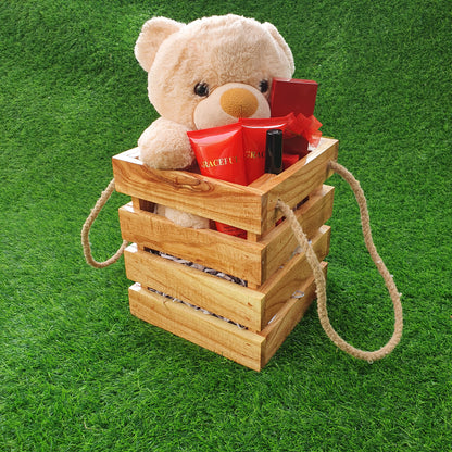 Wooden Gift Basket (D-3)
