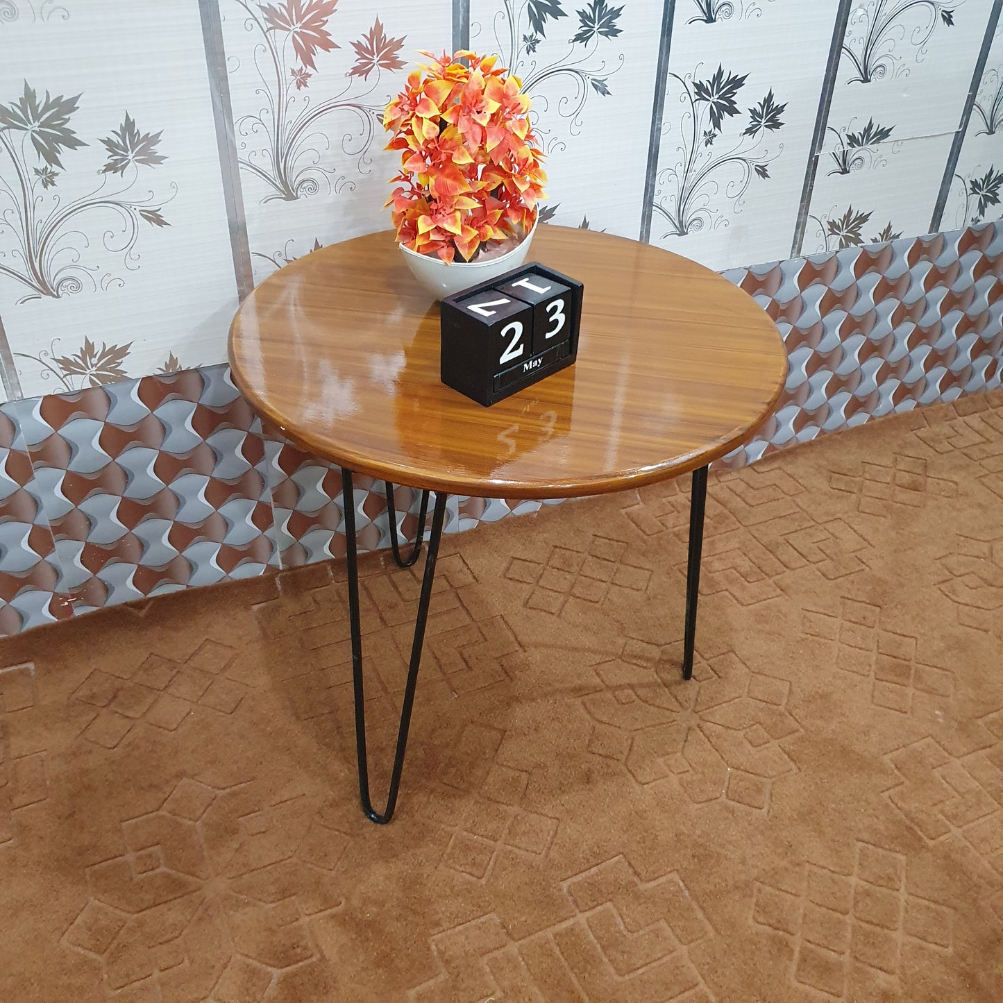 Iron & Wooden Table